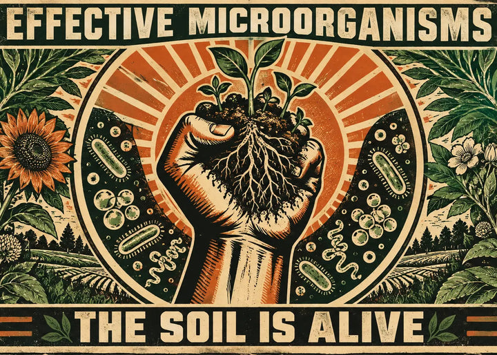 de micro-Les micro-organismes efficaces EM au jardin potager
