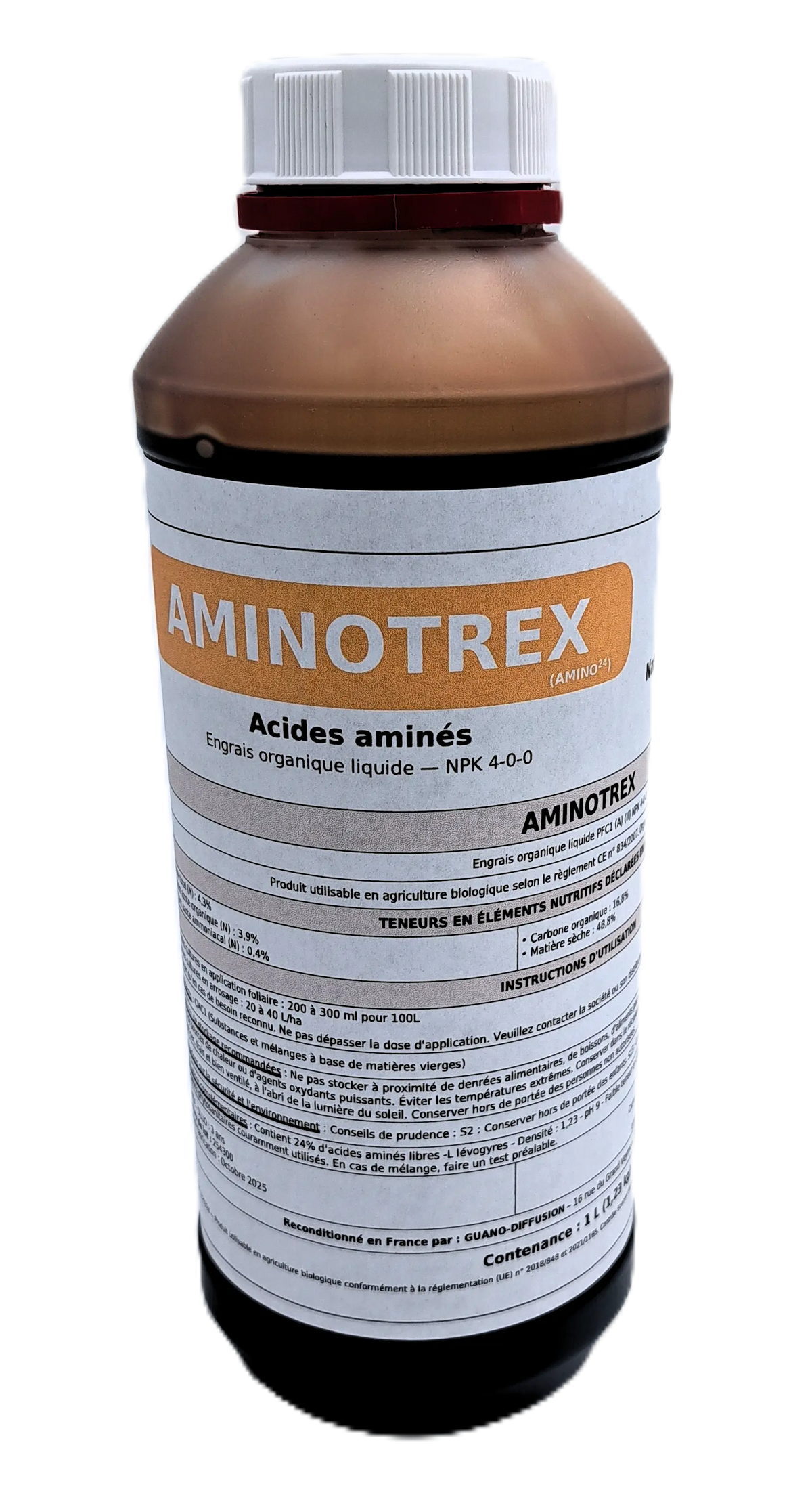 Acides aminés L-lévogyres 1 L – Aminotrex