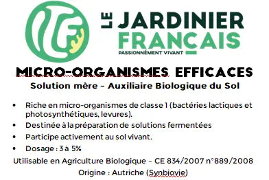 Micro-organismes efficaces EM Solution mère - Le Jardinier Français