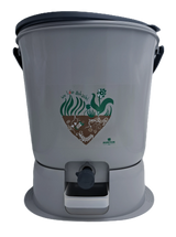 Seau Bokashi avec robinet de vidange intégré et anses de transport